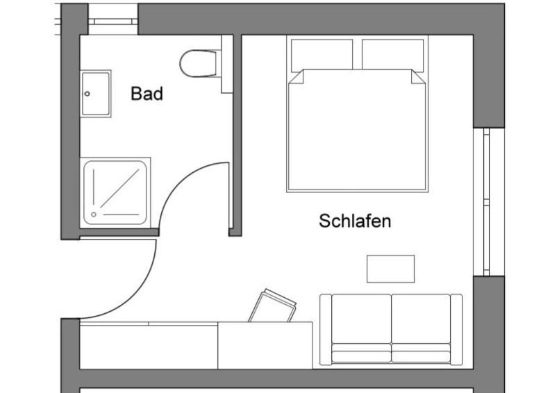 Doppel-/Zweibettzimmer - barrierefrei
